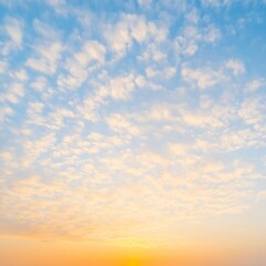 Obraz premium Stunning Sunset Sky, Golden Hour Cloudscape Background