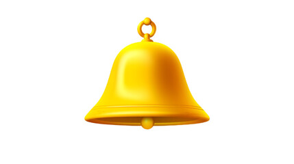 "Bright Yellow Bell Icon for Festive and Decorative Use"

