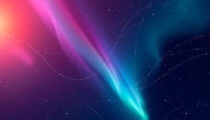 Celestial Aurora Borealis Night Sky Display