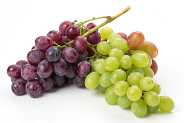 Cluster of grapes Isolated on White Background