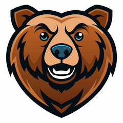 Fierce Angry Bear Mascot Logo