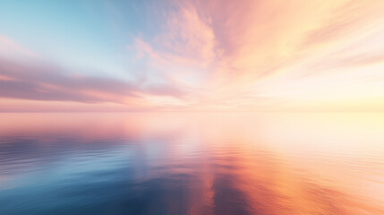 Obraz premium Ethereal Sunrise Over Water