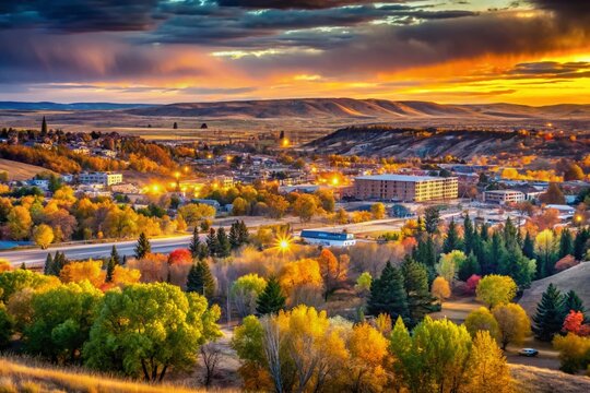 Breathtaking Bokeh Landscape: Gillette, Wyoming's Elevated Views