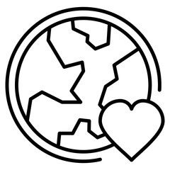 eco friendly single icon