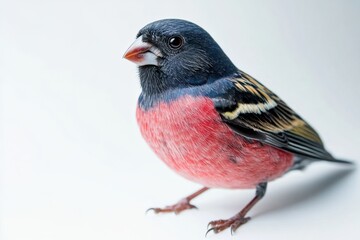Vibrant plumage of a small bird.