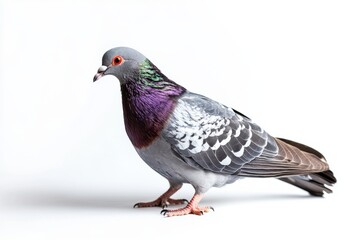 Obraz premium Elegant pigeon with iridescent feathers