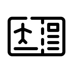 boarding pass line icon