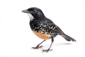 Fototapeta premium Speckled bird with vibrant colors