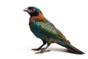 Fototapeta premium Vibrant Green and Blue Bird