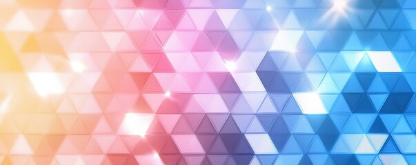 Fototapeta premium Dynamic abstract hexagonal patterns digital artwork bright color palette modern design vibrant background visual impact