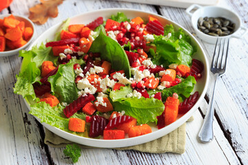 
Kürbissalat mit Roter Beete
