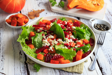Kürbis-Rote-Bete-Salat