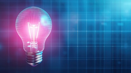 Illuminating innovation futuristic light bulb concept digital environment abstract design technology perspective