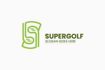 Super Golf Logo. Vector Illustration