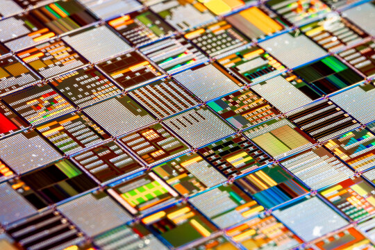 Silicon semiconductor wafer close-up. In electronics, a wafer also called a slice or substrate is a thin slice of semiconductor, a crystalline silicon, used for the fabrication of integrated circuits