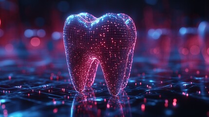 digital visualization of a replacement tooth, prosthesis, implant	