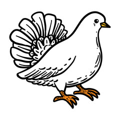 bird hand drawing illustration for logo mascot icon template design etc