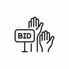 Stop hand warning alert icon vector sign