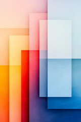 A minimalist design with bold black diagonal lines crossing a soft pastel gradient, emphasizing simplicity and balance,