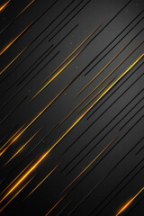 Obraz premium A dynamic illustration of diagonal lines in metallic textures, intersecting at sharp angles over a matte black background,