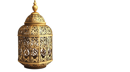 Ramadan design of a traditional lantern, holy festival, Islamic month, isolated on white, PNG file
