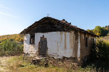  Abandoned Old House in Rural Landscape