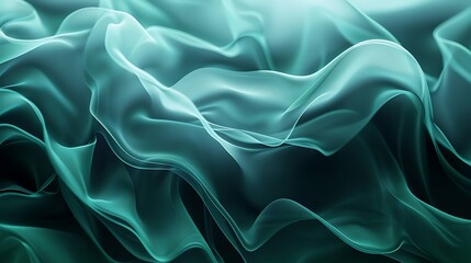 Obraz premium A soft gradient of teal and cyan tones forming a calming abstract background.