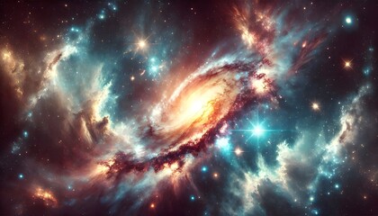 Naklejka premium Breathtaking Galaxy