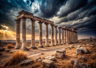 Crumbling European Columns: A Metaphor for Debt Crisis