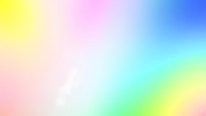Obraz premium Soft pastel gradient with glowing blur and rainbow hues, smooth and luminous tones, perfect for dreamy and creative artistic digital designs.