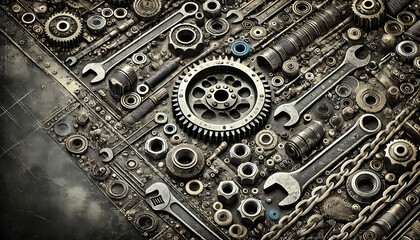 メカニック・工具・エンジニア・背景