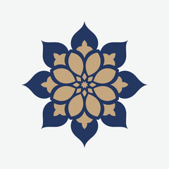 Obraz premium Ornate Mandala Design. Islamic geometric pattern. Symmetrical Pattern, Minimalist, Floral, Islam, Arabic, Geometric, Ornamental, Creative Motifs