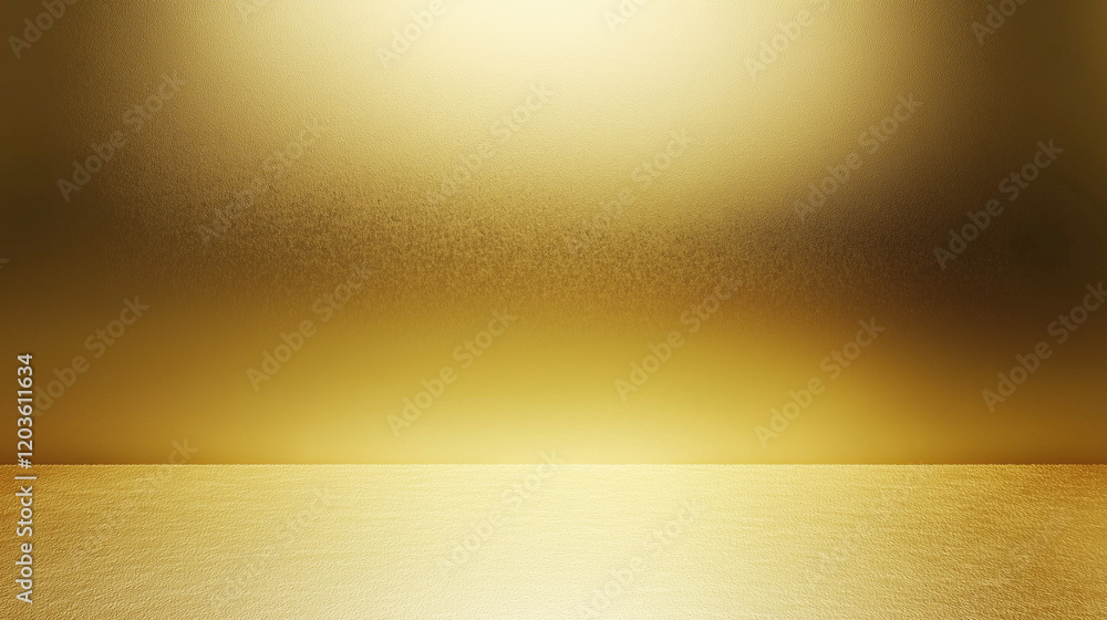 Poster Luxurious gold background with soft gradient lighting, showcasing intricate golden textures and subtle shadow details in a hyper-realistic and ultra-detailed style. Perfect for premium design, elegant