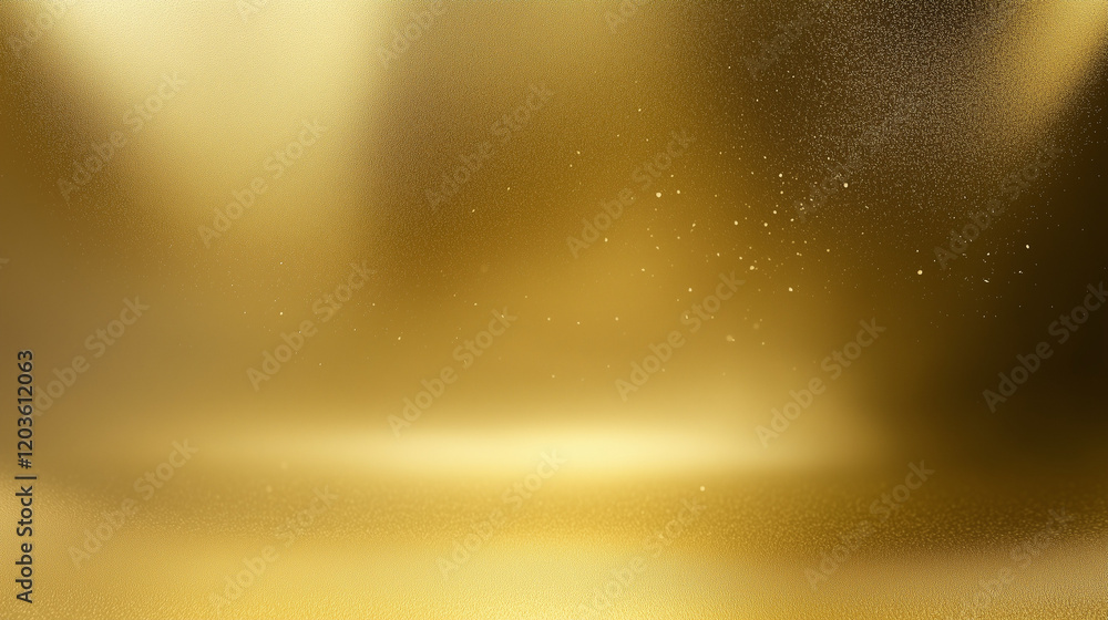 Poster Luxurious gold background with soft gradient lighting, showcasing intricate golden textures and subtle shadow details in a hyper-realistic and ultra-detailed style. Perfect for premium design, elegant