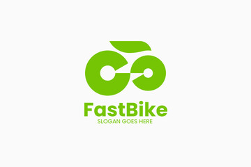Fast Bike Logo. Vector Illustration