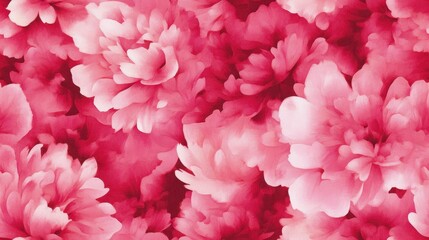 Fototapeta premium Mini Pink Peonies Pattern, delicate floral design with intricate details, perfect for fabric, wallpaper, and home decor applications.