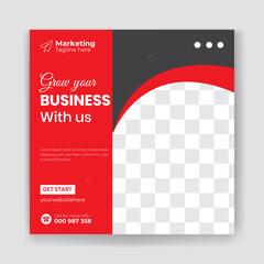 Business promotion social media post design