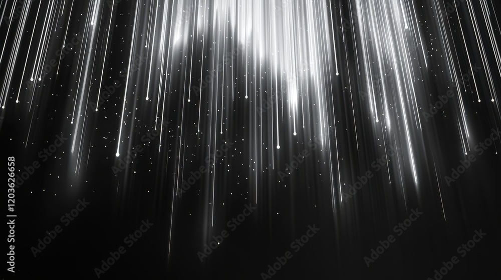 Poster stunning light rays abstract background with glittering particles