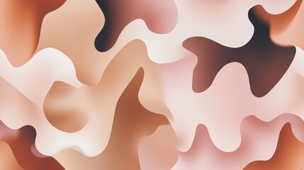 Abstract Fluid Wave Background Brown Beige Tones