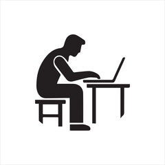 silhouette of a woman sitting on a chair