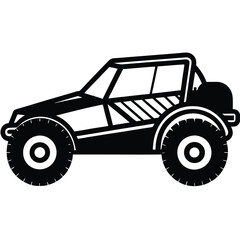 Custom Dune Buggy Vector Illustration  for Extreme Off-Road Adventures