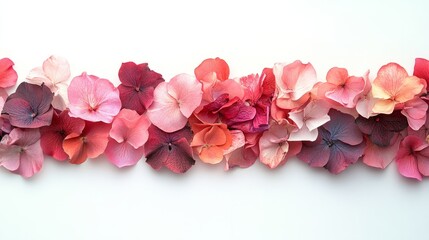 Clean, minimalistic border with delicate rose petal designs, perfect for a Valentine's Day message