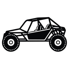 Custom Dune Buggy Vector Illustration  for Extreme Off-Road Adventures