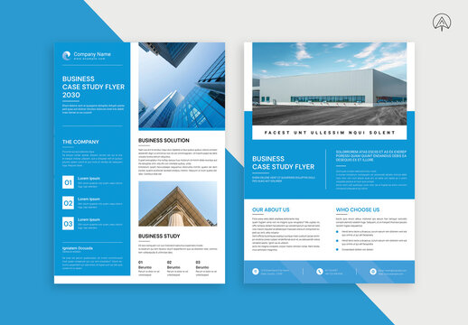 Business Case Study Flyer Layout 2028