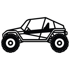 Custom Dune Buggy Vector Illustration  for Extreme Off-Road Adventures