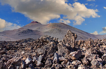 Volcanic landscape of Lanzarote, Canary Islands , Spain