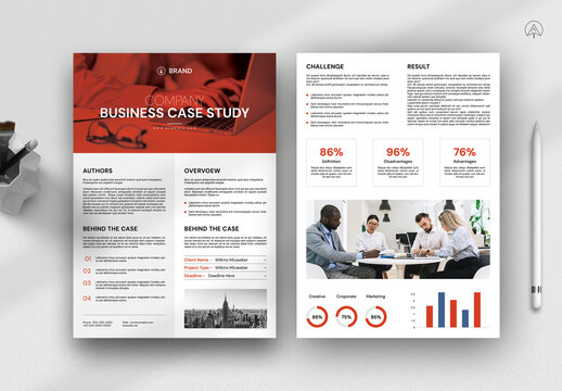 Business Case Study Flyer Layout