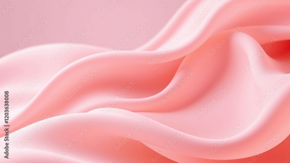 Poster An abstract background featuring smooth flowing curves similar to soft fabric or liquid waves