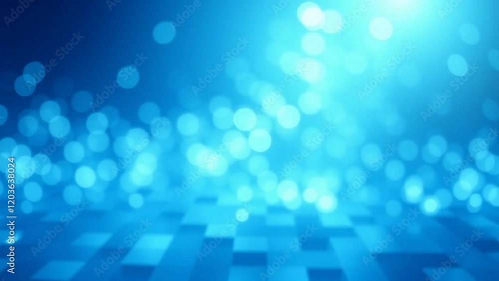 Poster abstract light blue background with futuristic hexagons loop seamless animated technology backdrop
