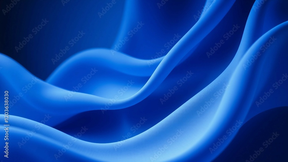 Poster an abstract background featuring smooth flowing curves similar to soft fabric or liquid waves